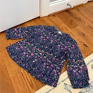 J.Crew Crewcuts girls long sleeve floral top size 8